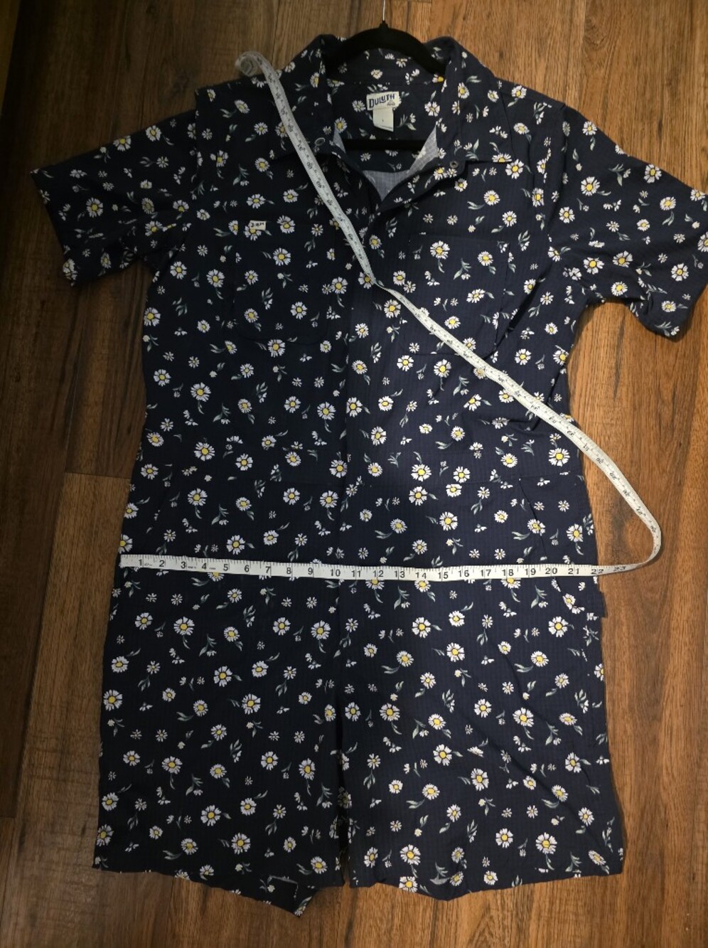 Duluth Daisy Women's Heirloom Gardening 7" Short Coveralls Size L - Picture 5 of 5